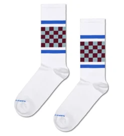 Checked Stripe Sneaker Sock