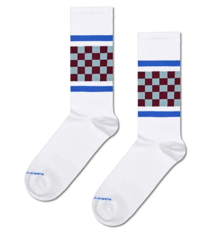 Checked Stripe Sneaker Sock