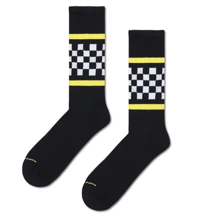 Checked Stripe Sneaker Sock