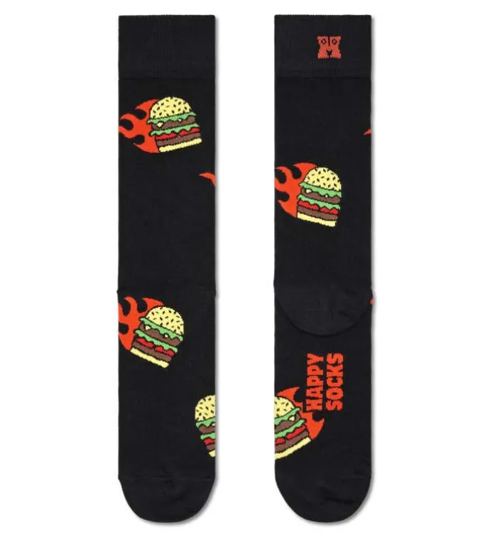 Flaming Burger Sock