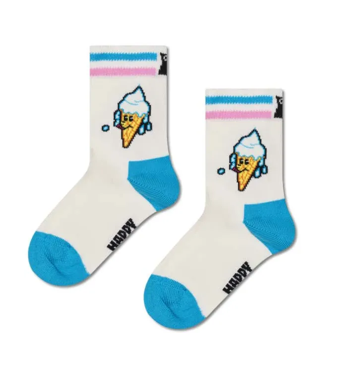 Kids Happy Ice Cream Sock