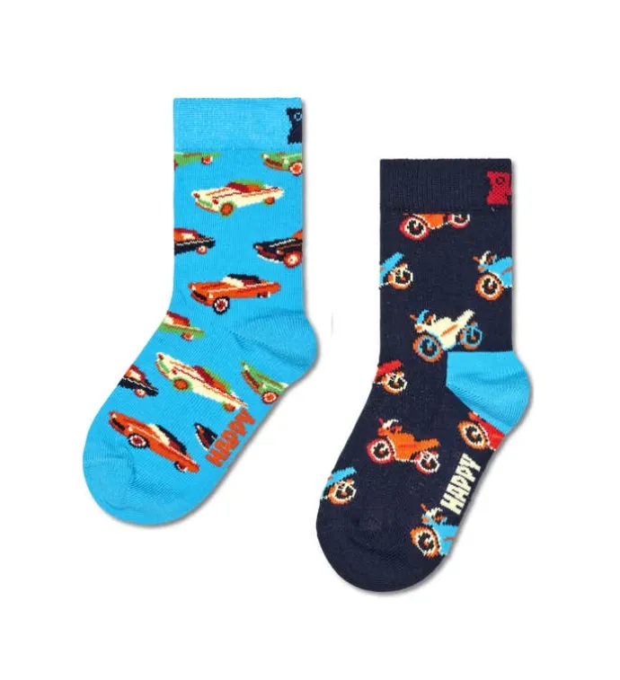 Kids 2-Pack Cars Socks