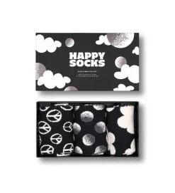 3-Pack Black And White Socks Gift Set
