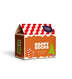 4-Pack Gingerbread House Socks Gift Set