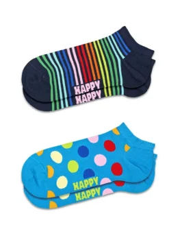 2-Pack Mini Stripe Low Socks