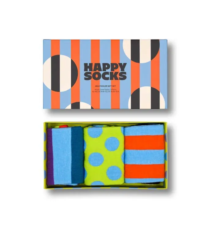 3-Pack Multicolor Socks Gift Set