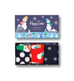 3-Pack Snowman Socks Gift Set