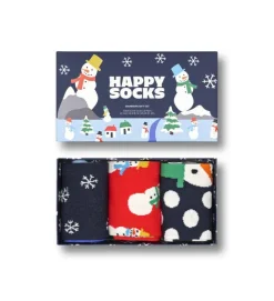 3-Pack Snowman Socks Gift Set