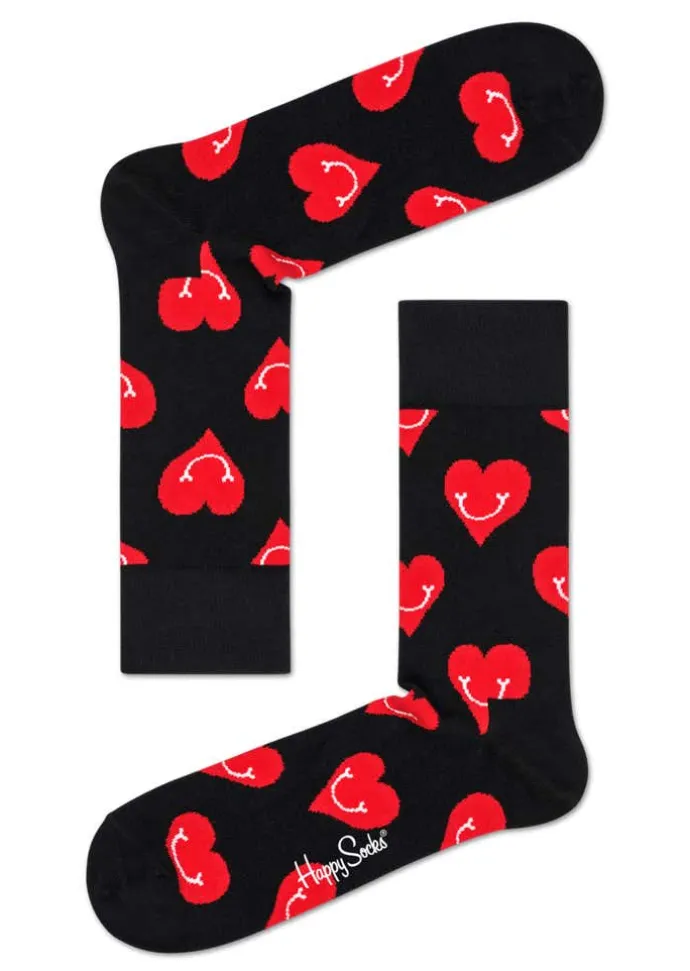 Smiling Heart Sock