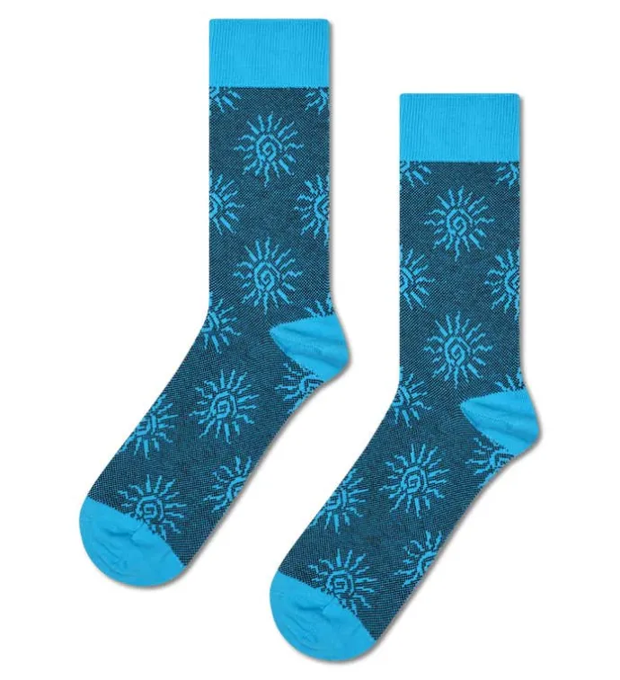Sun Jacquard Sock